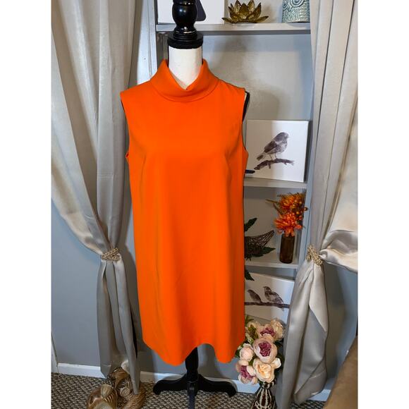 Alex Marie Stunning Sophisticated 10 Mock Neck Sleeveless Back Zip Lined Dress - Picture 4 of 12